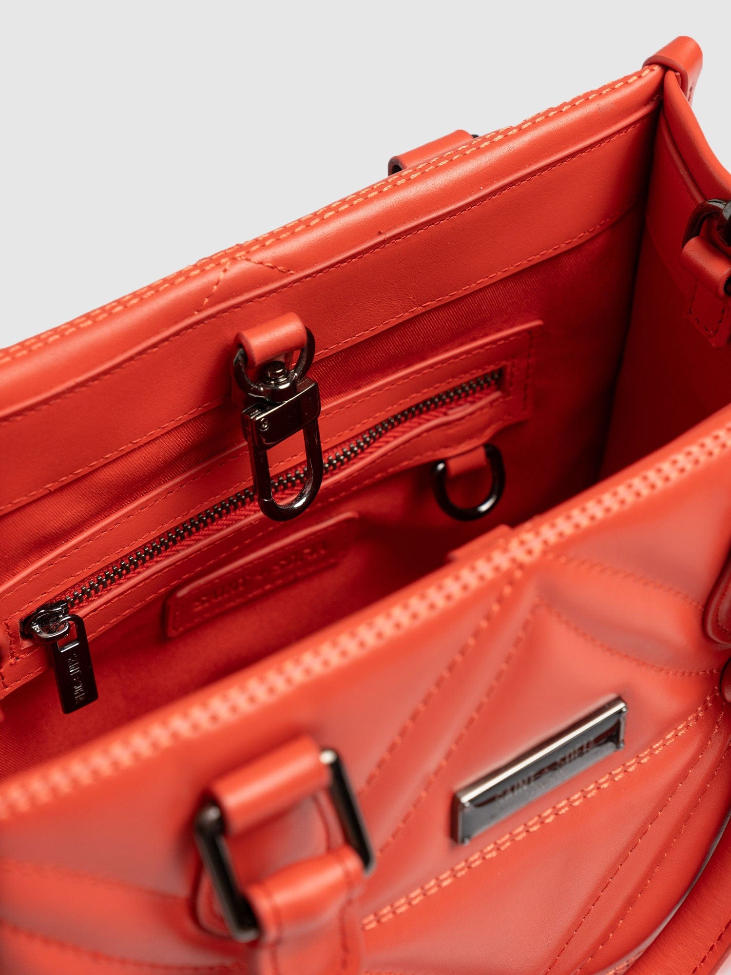 Quilted Mia Mini Tote Bag Coral - Women's Bags | Saint + Sofia® UK